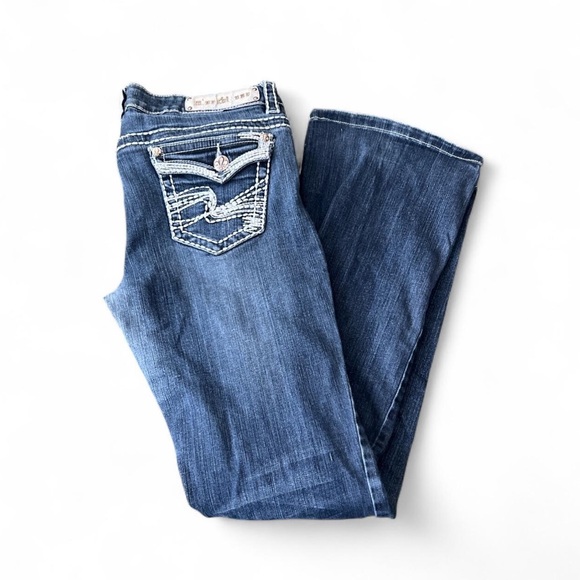 VTG y2k women’s low rise Miss Chic Blue Jeans - Picture 1 of 4